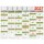 Brunnen Tafelkalender 2027 XL 65×50 cm 1 Seite = 6 Monate doppelseitig bedruckt - aus kräftigem Karton
