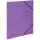 EXACOMPTA Ringmappe Pappe A4 mit 2 Gummizügen, 2 Ringe, Durchmesser 15mm violett