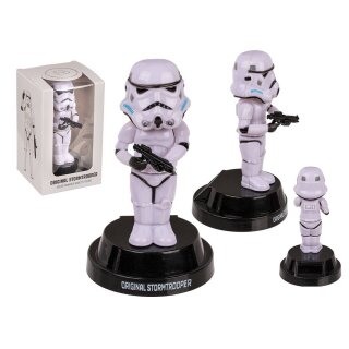 Stormtrooper Solarfigur beweglich - Star Wars Wackelfigur auf Sockel