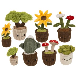 Kawaii Plüsch-Pflanze im Topf, 18 cm - 1 Stück - zufällige Auswahl