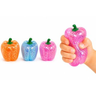 Maltose Quetsch 1x Paprika Glitzer Squishy - Sugaring Slow Rise - zufällige Auswahl