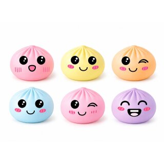 Squishy Pastel Bao Dumplings 5,5 cm 1x Quetchfigur - zufällige Auswahl