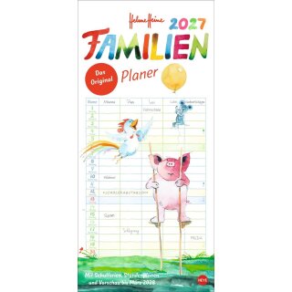 HEYE Helme Heine Familienplaner 2027 mit 5 Spalten