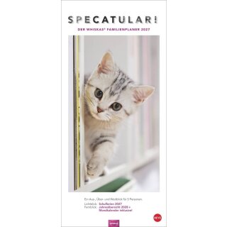 HEYE Whiskas Familienplaner 2027 - Specatular! - Ein Aus-, Über- und Weitblick für 5 Personen - Katzenkalender