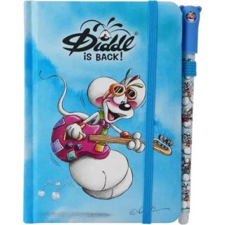 Diddl Notizbuch A6 mit Stift - blau
