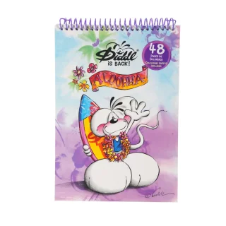 Diddl Malbuch A4 - lila