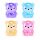 Sugaring Squishy 1x Quetschbärchen Glitzer Slow Rise 6 cm - zufällige Auswahl