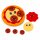 Squishy Pizza Quetschspielzeug - auseinandernehmbare Knetpizza mit Belag