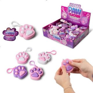 Fidget Paw Clicker 1x Katzenpfote Schlüsselanhänger Klicker Fidget Toy – zufällige Auswahl