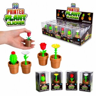 3D Printed Plant Clicker - Fidget Toy - 1x Pflanze – zufällige Auswahl