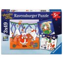 Ravensburger Puzzle Weihnachtsmann & Co. KG 3x49 Teile