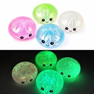Squishy Dumpling 9 cm nachtleuchtend 1x Quetchfigur - Glow in the Dark