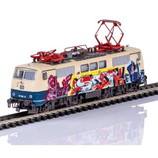 Minitrix N Digital Sound MHI 16724 - E-Lok BR 111 DB im Graffiti-Design