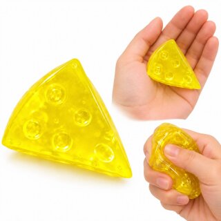 Käse Squishy 7,5 cm - Gelber Cheese Wedge mit Maltose, Slow Rise