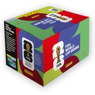 Panini FIFA World Cup 2026 Stickerkollektion - Stickerbox mit 100 Tüten (700 Sticker) ungeöffnet und versiegelt