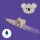 Legami Legami Gelstift mit Tierdeko - Lovely Friends - Koala