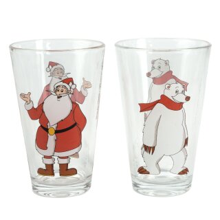Weihnachtsmann & Co. KG - Trinkgläser 2er-Set je 260 ml