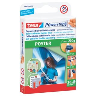 TESA 58003-00079-04 - Poster Strips 20 Stück