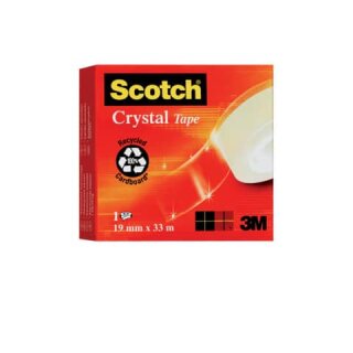 SCOTCH C6001933 Crystal Clear - Klebefilm 600 19 mm x 33 m klar