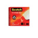 SCOTCH C6001933 Crystal Clear - Klebefilm 600 19 mm x 33...