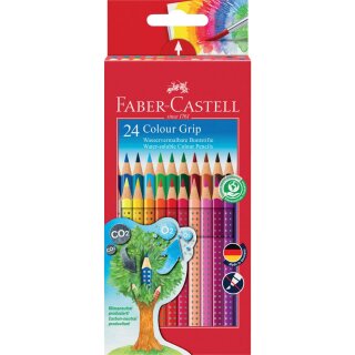 FABER CASTELL 112424 - Farbstiftetui Grip 2001 24 Stifte