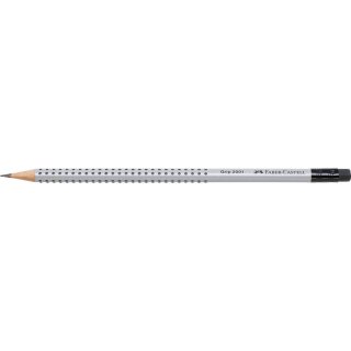 FABER CASTELL 117200  - Bleistift Grip 2001 HB mit Radierer X