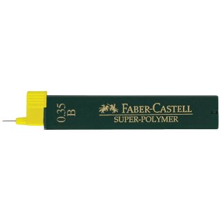 FABER CASTELL 120301 - Feinmine SuperPolymer B 0.35 mm 12 Stück