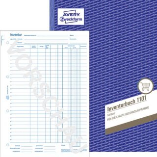 ZWECKFORM 1101 - Inventurbuch A4 50 Blatt