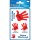 ZWECKFORM 3741 - Hinweisetikett Stop keine Werbung, rote Hand 4 Sticker