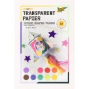 FOLIA Transparentpapierheft 10 Farben 20 x 30 cm