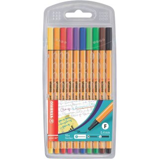 STABILO 88/10 Feinliner Point EF 10 Stück