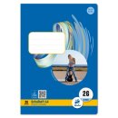URSUS BASIC Heft A4 16 Blatt Lineatur 26, 80g/m²