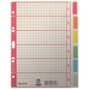 LEITZ Register A5 blanko 6teilig Karton farbige Tabs...