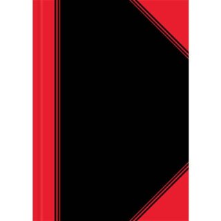 LANDRE 100302833 China Kladde A6 Notizbuch 96 Blatt blanko schwarz/rot