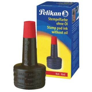 PELIKAN P351221 /4K - Stempelfarbe 4K 28ml rot