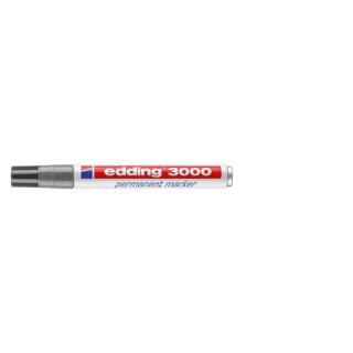EDDING 3000-012 1,5-3mm - Permanentmarker grau