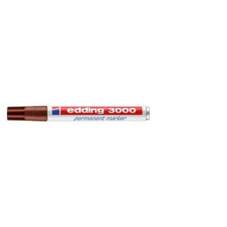 EDDING 3000-007 1,5-3mm - Permanentmarker braun