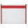VELOBAG 4354020 Reißverschlusstasche mit Lochrand XS rot