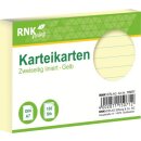 RNK 115071 - Karteikarten A7 100 Stück gelb liniert
