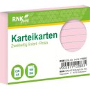 RNK 115083 - Karteikarten A8 100 Stück rosa liniert
