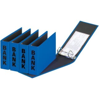 PAGNA Basic Colours Bankordner für Kontoauszüge 25 x 14 cm blau