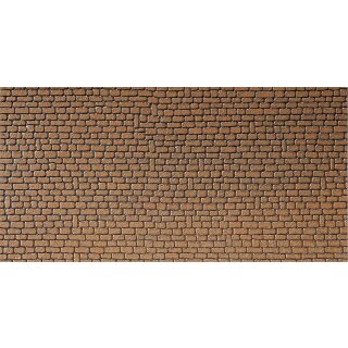 Faller H0 170611 Mauerplatte, Sandstein, rot, 250 x 125 mm