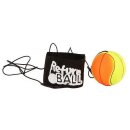 Returnball Wurfball 6cm neon mit Gummischnur 100cm