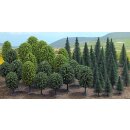 Busch H0 6491 Mischwald mit 50 Bäumen - Mega-Spar-Set