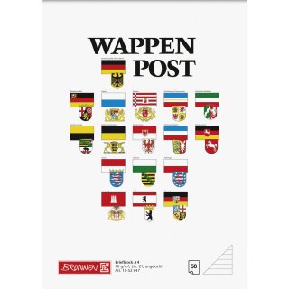 Brunnen Briefblock A4 70g Wappen lin