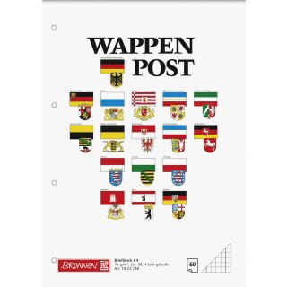 Brunnen Briefblock A4 Wappen Lin38