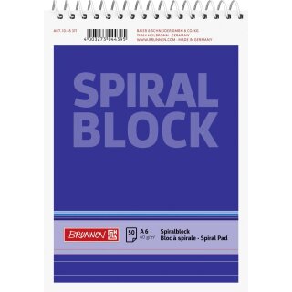 Brunnen Spiralnotizblock A6 lin 50Bl