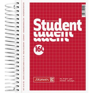 Brunnen Collegeblock A6 kar 160Bl