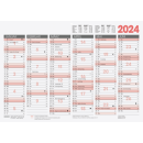 Brunnen 1070130 Tafelkalender/Wandkalender A3 2025 Karton...
