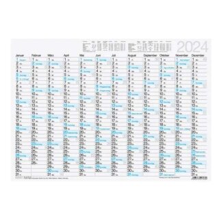 Brunnen 1070131 Plakatkalender/Tafelkalender/Wandkalender A3 2024 1 Seite/1 Jahr X